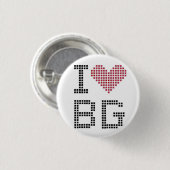 I Heart BG Ronde Button 3,2 Cm (Voorkant /achterkant)