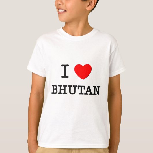 I HEART BHUTAN T-SHIRT (Voorkant)