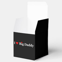 "I Heart Big Daddy" feestje gunst box Bedankdoosjes