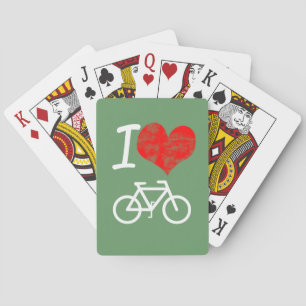 I Heart Bike Pokerkaarten