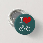 I Heart Bike Ronde Button 3,2 Cm (Voorkant /achterkant)