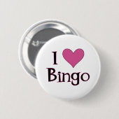 I Heart Bingo Ronde Button 5,7 Cm (Voorkant /achterkant)