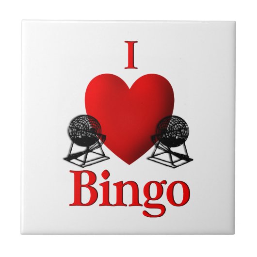I Heart Bingo Tegeltje (Voorkant)