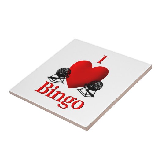 I Heart Bingo Tegeltje (Zijkant)