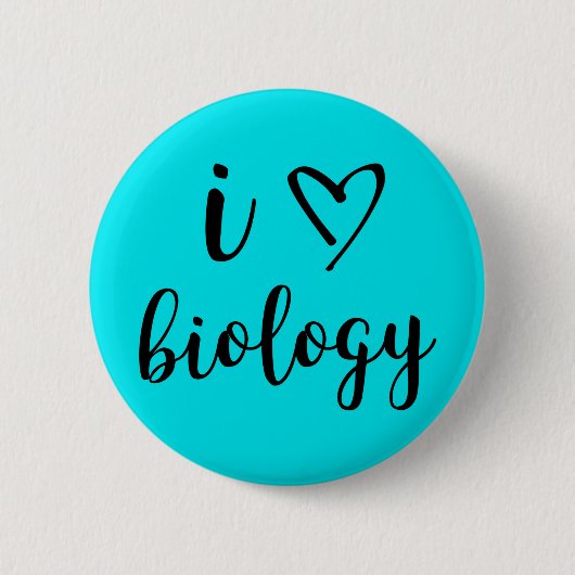 I Heart Biology Button (Voorkant)