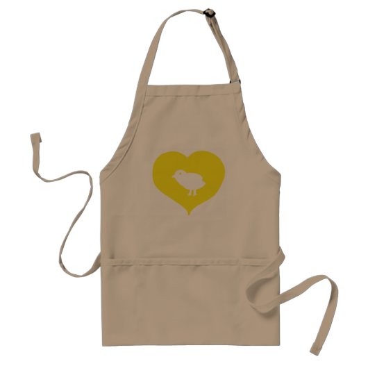 I Heart Birds Apron Standaard Schort (Voorkant)