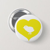 I Heart Birds Pin Ronde Button 5,7 Cm (Voorkant /achterkant)
