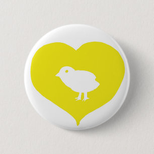 I Heart Birds Pin Ronde Button 5,7 Cm