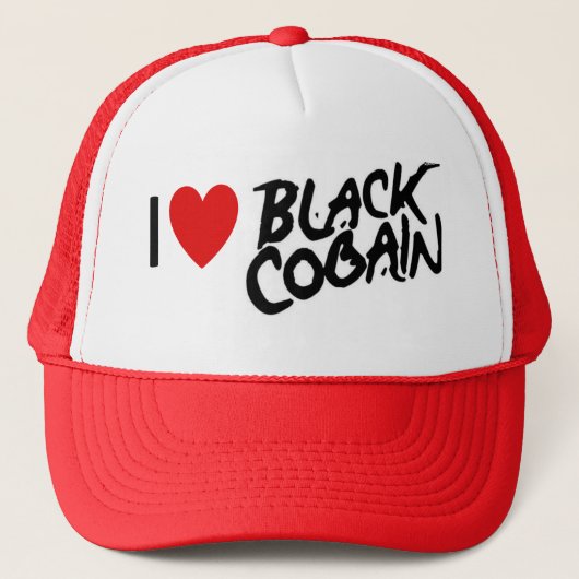 I Heart Black Cobain.pdf Trucker Pet (Voorkant)