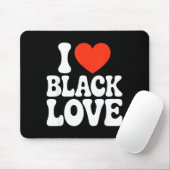 I Heart Black Love Couple Matching Couples African Muismat (Met muis)