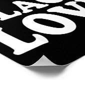 I Heart Black Love Cute Matching Couples African A Poster (Hoek)