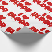 I HEART BLOED CADEAUPAPIER (Hoek)