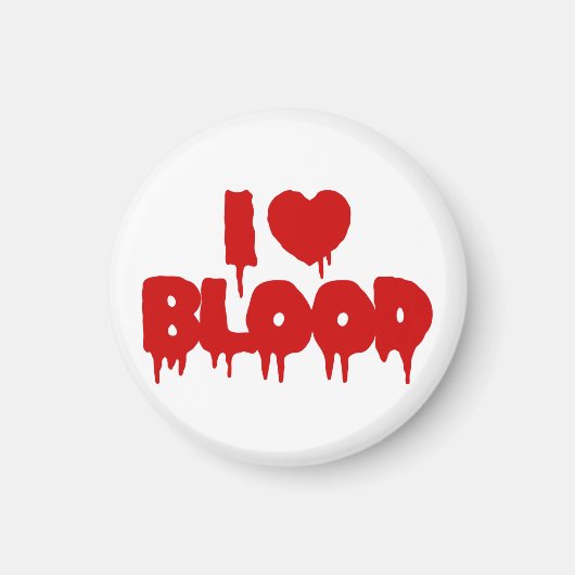 I HEART BLOED MAGNEET (Voorkant)