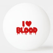 I HEART BLOED PINGPONGBAL (Achterkant)