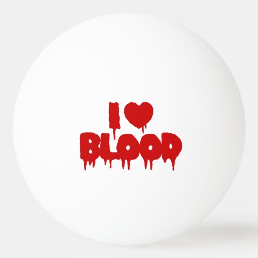 I HEART BLOED PINGPONGBAL (Achterkant)