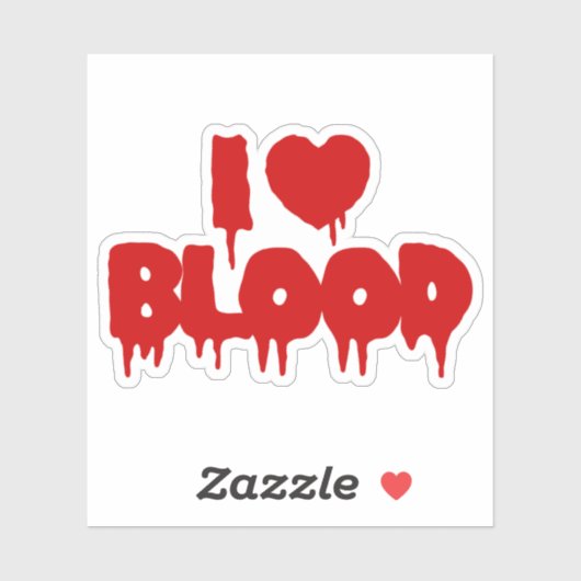 I HEART BLOED STICKER (Vel)