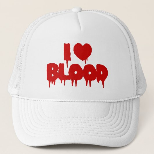 I HEART BLOED TRUCKER PET (Voorkant)