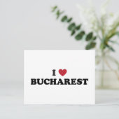 I Heart Bocharest Roemenië Briefkaart (Staand voorkant)