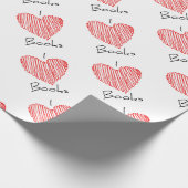 I Heart Books Cadeaupapier (Hoek)