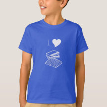 I Heart Books T-shirt met korte mouwen voor kinder
