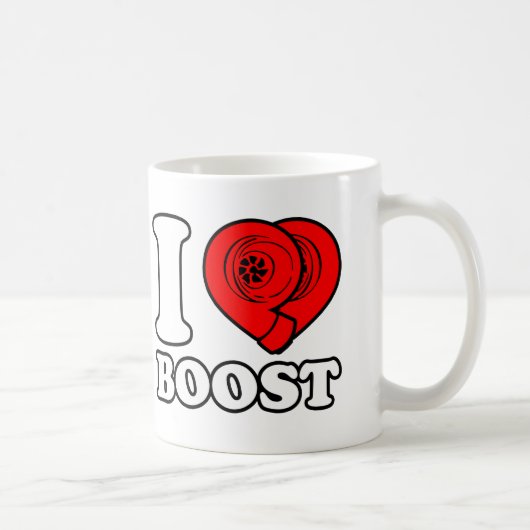 I Heart Boost Koffiemok (Rechts)