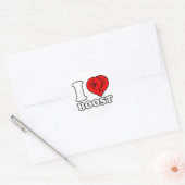 I Heart Boost Ronde Sticker (Envelop)