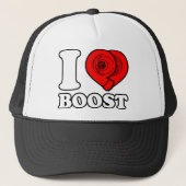 I Heart Boost Trucker Pet (Voorkant)