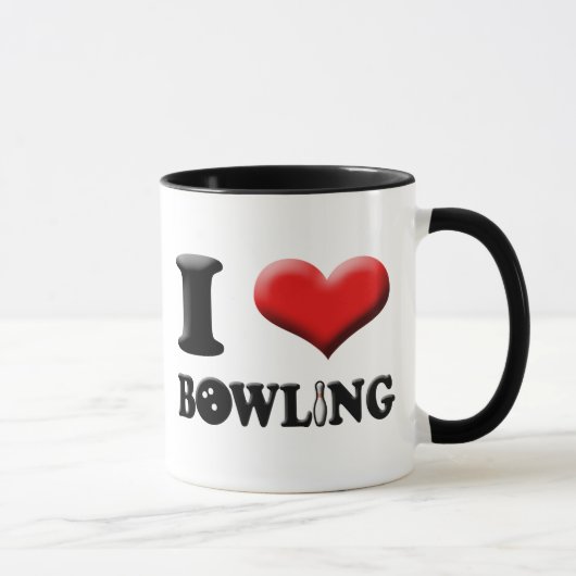I Heart Bowling Mok (Rechts)