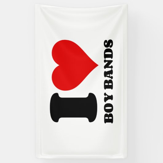 I HEART BOY BANDS SPANDOEK (Verticaal)
