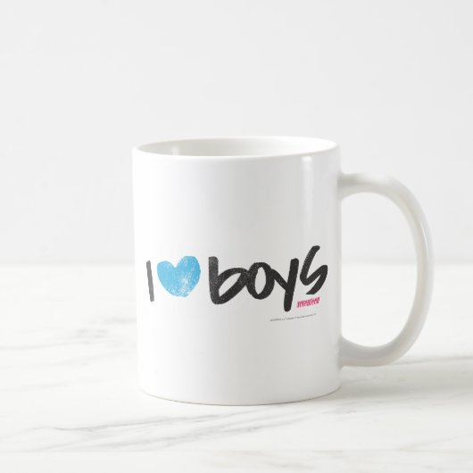 I Heart Boys Aqua Koffiemok (Rechts)