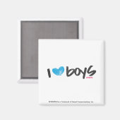 I Heart Boys Aqua Magneet (Voorkant / Achterkant)