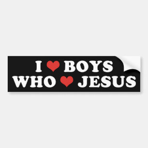 I Heart Boys Bumpersticker
