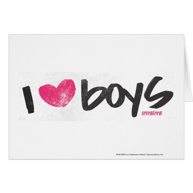I Heart Boys Magenta (Voorkant Horizontaal)