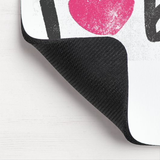 I Heart Boys Magenta Muismat (Hoek)