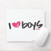 I Heart Boys Magenta Muismat (Met muis)