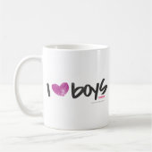 I Heart Boys Paars Koffiemok (Links)