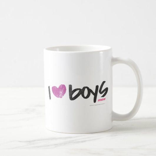 I Heart Boys Paars Koffiemok (Rechts)