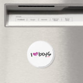 I Heart Boys Paars Magneet (Insitu (Vaatwasser))