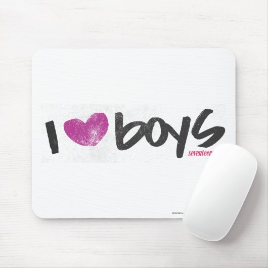 I Heart Boys Paars Muismat (Met muis)