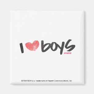 I Heart Boys roze Magneet