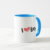 I Heart Boys roze Mok (Voorkant rechts)