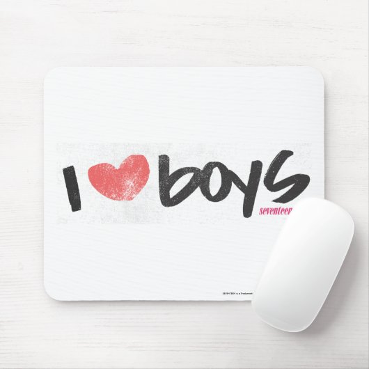 I Heart Boys roze Muismat (Met muis)