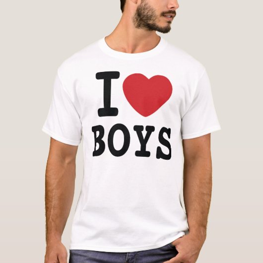 I HEART BOYS T-SHIRT (Voorkant)