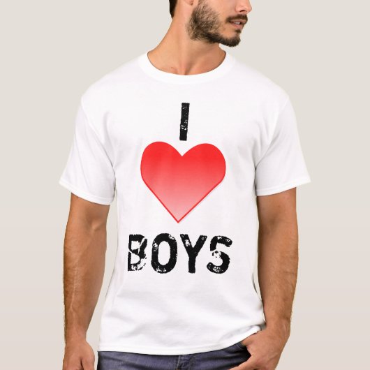I HEART BOYS T SHIRT (Voorkant)