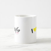 I Heart Boys Yellow Koffiemok (Center)