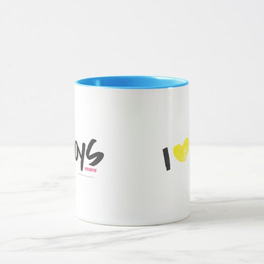 I Heart Boys Yellow Mok (Midden)