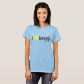 I Heart Boys Yellow T-shirt (Voorkant volledig)