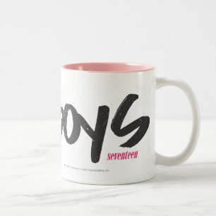 I Heart Boys Yellow Tweekleurige Koffiemok