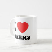 I Heart Brahms versnelling Koffiemok (Voorkant links)