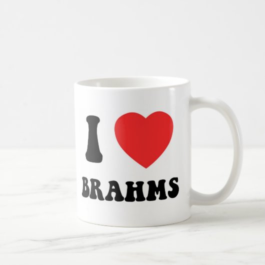 I Heart Brahms versnelling Koffiemok (Rechts)